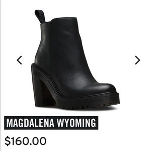 Dr. Martens Magdalena Black Leather Boots Sz 6